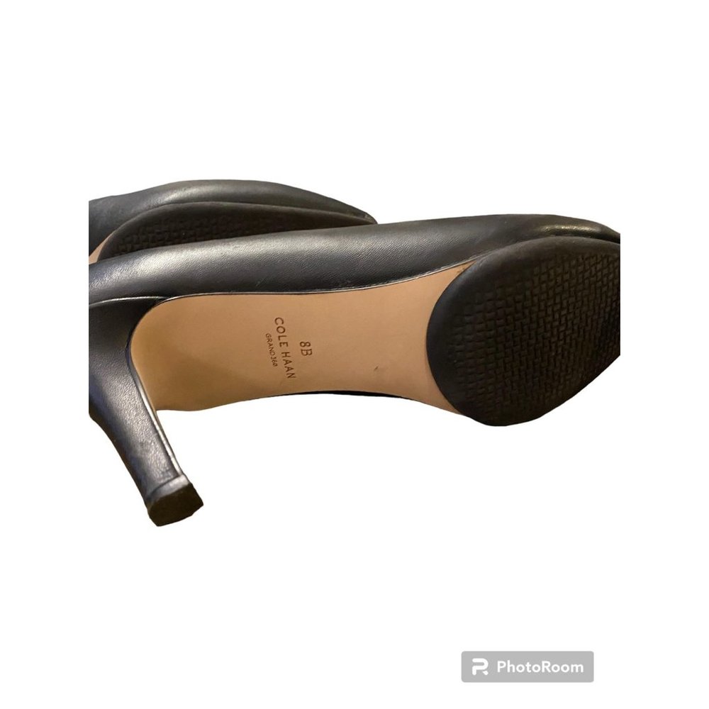 Cole Haan Women's Grand Ambition Pump Black Leather PUMPS Size 8